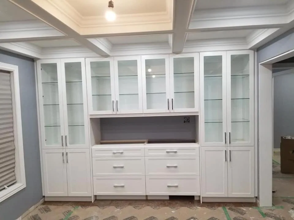 Custom display wall built by Candor