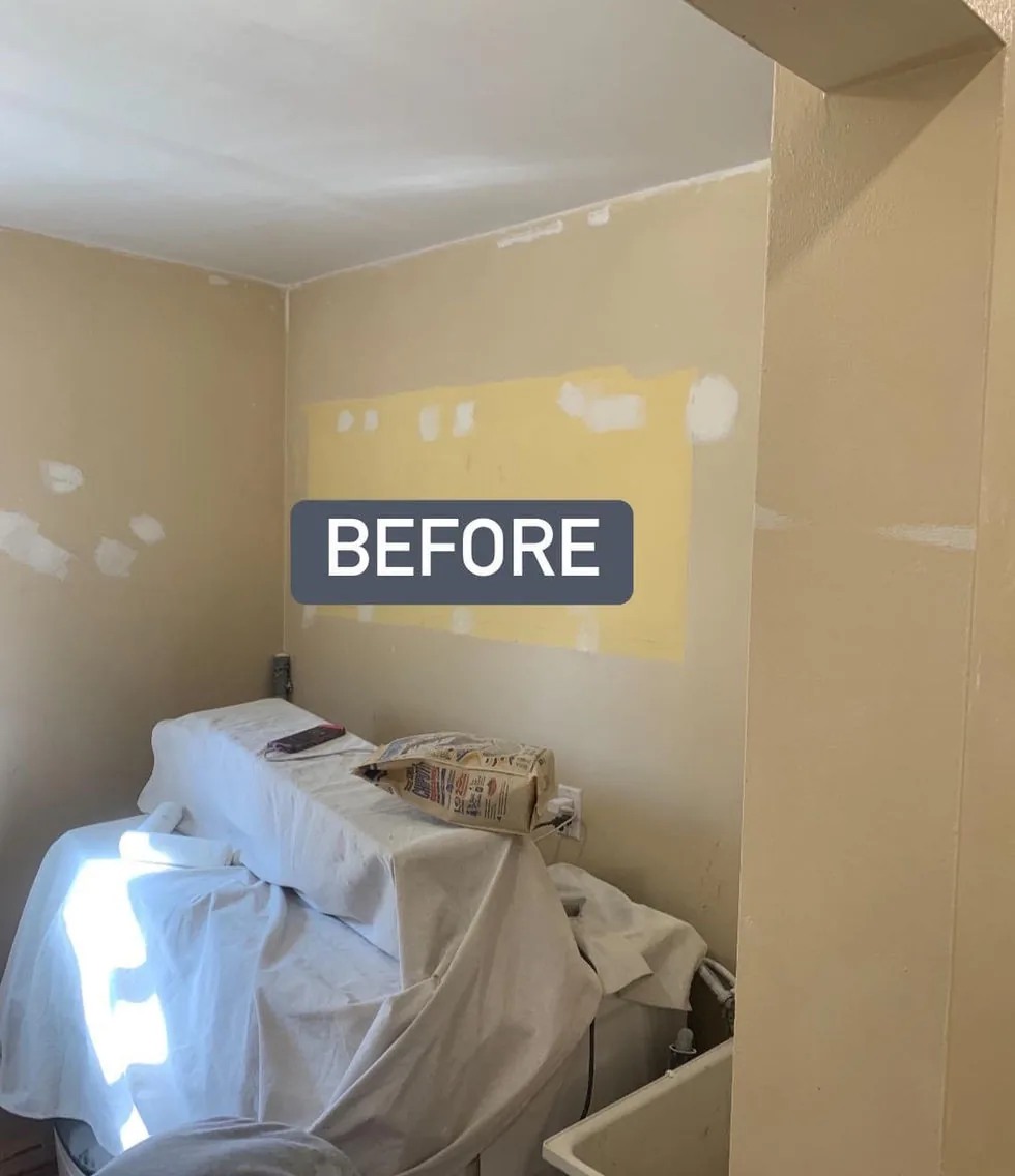 Laundry room before cabinetry
